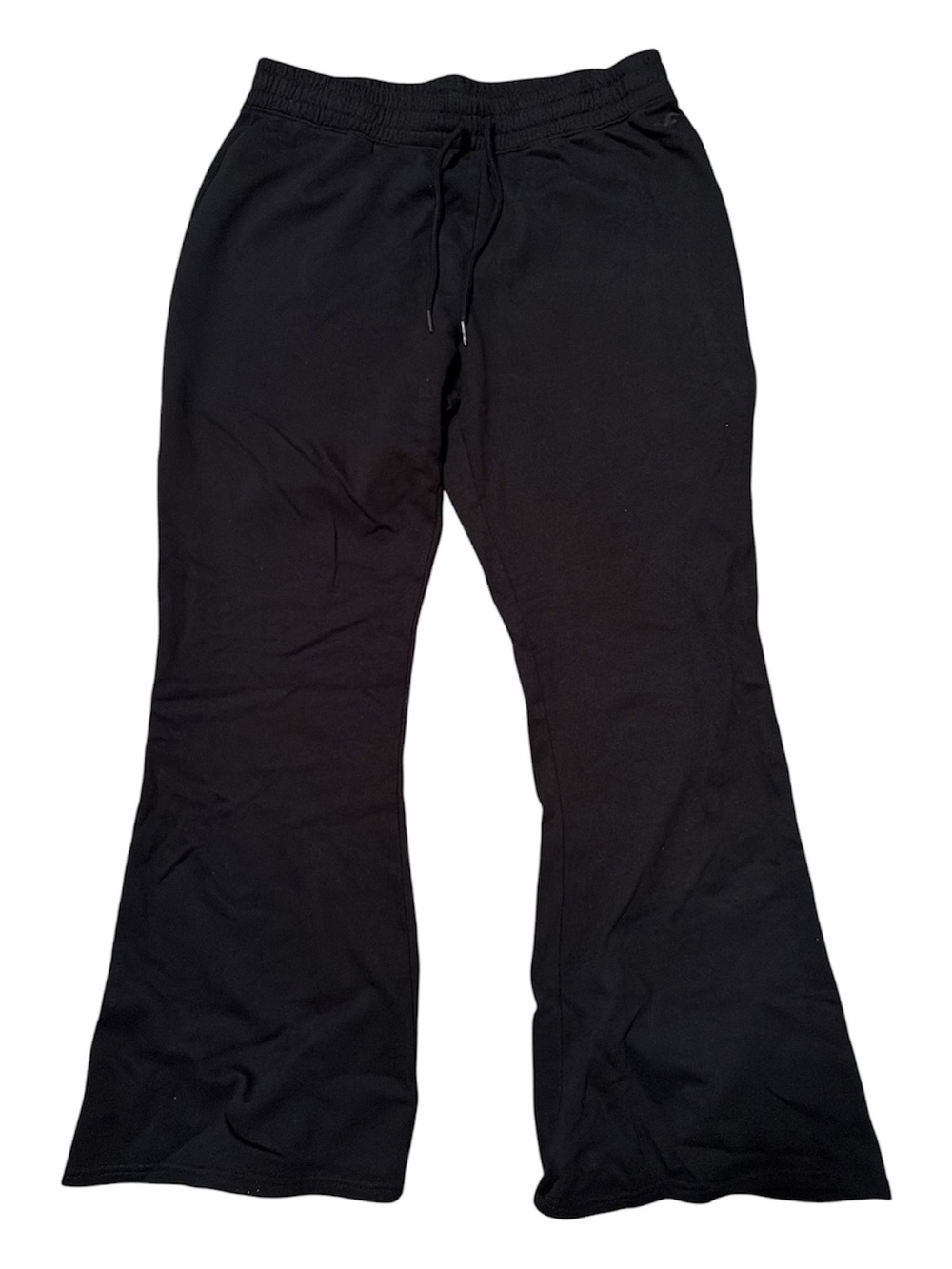 HOLLISTER Women’s Black Drawstring Ultra High Rise Flare Pants- Size Large